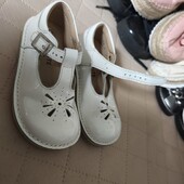 Start ride uk6 kids білі сандалики з натуральної лакової шкіри