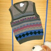 Жилетка для мальчика 12-18мес.