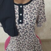 Пижама или костюм для дома футболка, бриджи Узбекистан 44