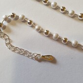 Серебряный браслет шарики Проба 925