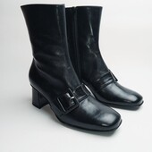 Шкіряні кожані черевики ботінки напів чоботи Diana Anipko 36,5р