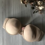 Новий бюстгальтер без брителей бежевій бра 85 C,D