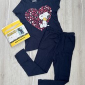 Peanuts.Котонова піжама,костюм для дівчинки .Футболка +штанішки110/116р.