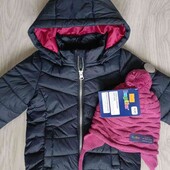 Name it брендовая деми куртка с капюшоном + шапочка на  рост 80/86 см