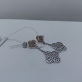 Срібні сережки Конюшина *пусети*