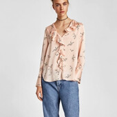 Стильна атласна блуза Zara, S