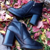 ❤️☀️❤️ Сапоги ботинки батильоны натуральная кожа. Стелька 24 см.