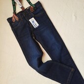 Джинси lupilu з підтяжками розмір 116
