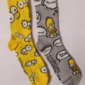 Дві пари! Набір! Шкарпетки Simpsons Розмір: 43/46
