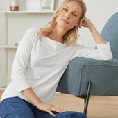 ♕ Елегантна жіноча сорочка з рукавом 3/4, розмір наш 54-56(48/50 євро)