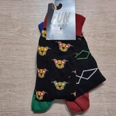 Fun socks! Трикотажні високі чоловічі шкарпетки 36-40 розмір 2 пари! Лот 19