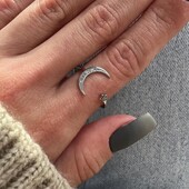 Срібна каблучка moon s925