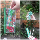 Лот 2набора!!! Концелярский набор( пенал,линейка,2карандаша,стругалка,резинка)