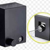 Сушарка для білизни настінна мотузка трос з фіксатором 4.2м HP08 чорна