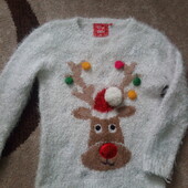 Свитер - новорічний два однакових, для донечок дивіться мої лоти