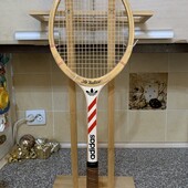 Вінтажна дерев'яна тенісна ракетка Adidas Llie Nastase ads 040