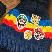 Шапка зимняя на флисе 5-7 лет + деми в подарок