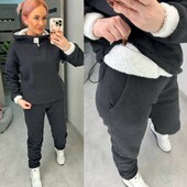 Теплый женский спортивный костюм