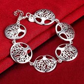 Классный крутой браслет Древо Жизни - серебро 925 пр. из этого комплекта.