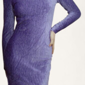 Ефектна Велюрова, еластична сукня