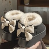 Шикарні теплі жіночі уггі з бантиками 38-39р (устілка 24.8см)