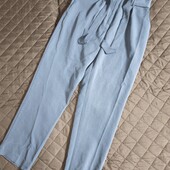 New look uk12 tall сірі брюки на високу дівчину