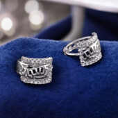 Сережки 'Xuping' Фіаніт (Родій) 062471