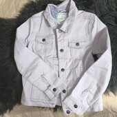 Fat face 11-12 p джинсова куртка лавандового кольору