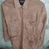 Куртка сорочка з натуральної замші Pull&bear , M