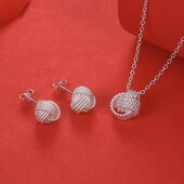 Срібний набір,,вузолʼʼ 925 проба