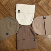 Подвійна Демісезонна трикотажна шапка