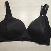 Комфортний без кісточок бюстгальтер для жінок Esmara, чорного кольору, розмір 90D.