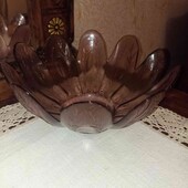 Шикарний лот!!! Велика цукерниця з кольорового скла 