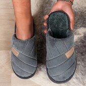Мужские домашние комнатные тапочки стелька 28/28,5 см. Цвет серый