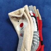 Теплые носочки 3пары 2-6м