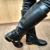 Стильні жіночі сапоги осінь, 36 розмір - 23,5 см!
