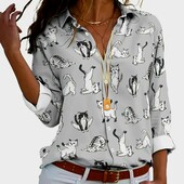 Елегантна, нова сорочка з милим принтом , розмір хxl