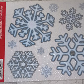 Наклейки Сніжинки на вікна Livarno (20,5*48см) Німеччина