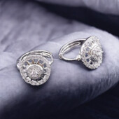 Сережки 'Xuping' Фіаніт (Родій) 069232