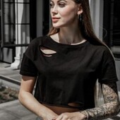 Трендова футболка від Shein, розмір XS. Нова. Фото 1 приклад.