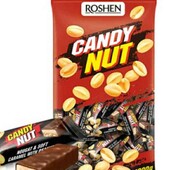 Цукерки шоколадні Roshen Candy Nut м'яка карамель з арахісом -1 кг
