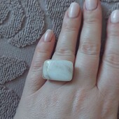 Тренд сезона! Акриловое кольцо. мрамор