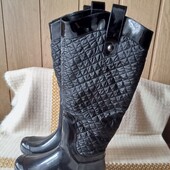 Комбинировани силикон, стёганные, лаккожа, р 37, реплика Шанель