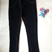 Класичні лосини на дівчинку від 4 до 8 років. лосины для девочки в полоску. 4631