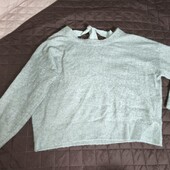 Primark S пухнастий зелений светр