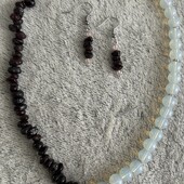 Красивая новинка!Шикарные бусы День-Ночь и серьги