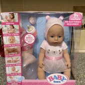 Baby Born 43 см. Zapf Creation з силіконовим тілом та вдосконаленими функціями!!! Оригінал!!!