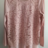 Блузка трикотаж с объемным ажуром