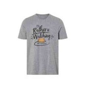 мужская новая футболка цвет серый меланж размер М евро 48/50