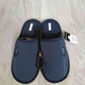 Inextenso новые мужские текстильные тапки цвет синий размер евро 43/44